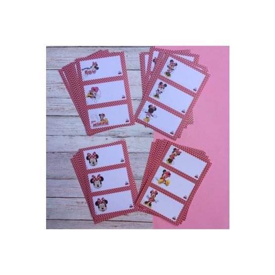 Umur Minnie Mouse 8x3 cm 24'lü Okul Etiketi