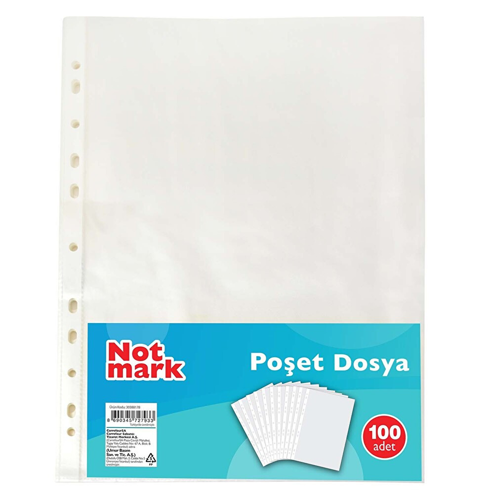 Umur Poşet Dosya Eco 30 Mikron 100'lü Dosya Fiyatı