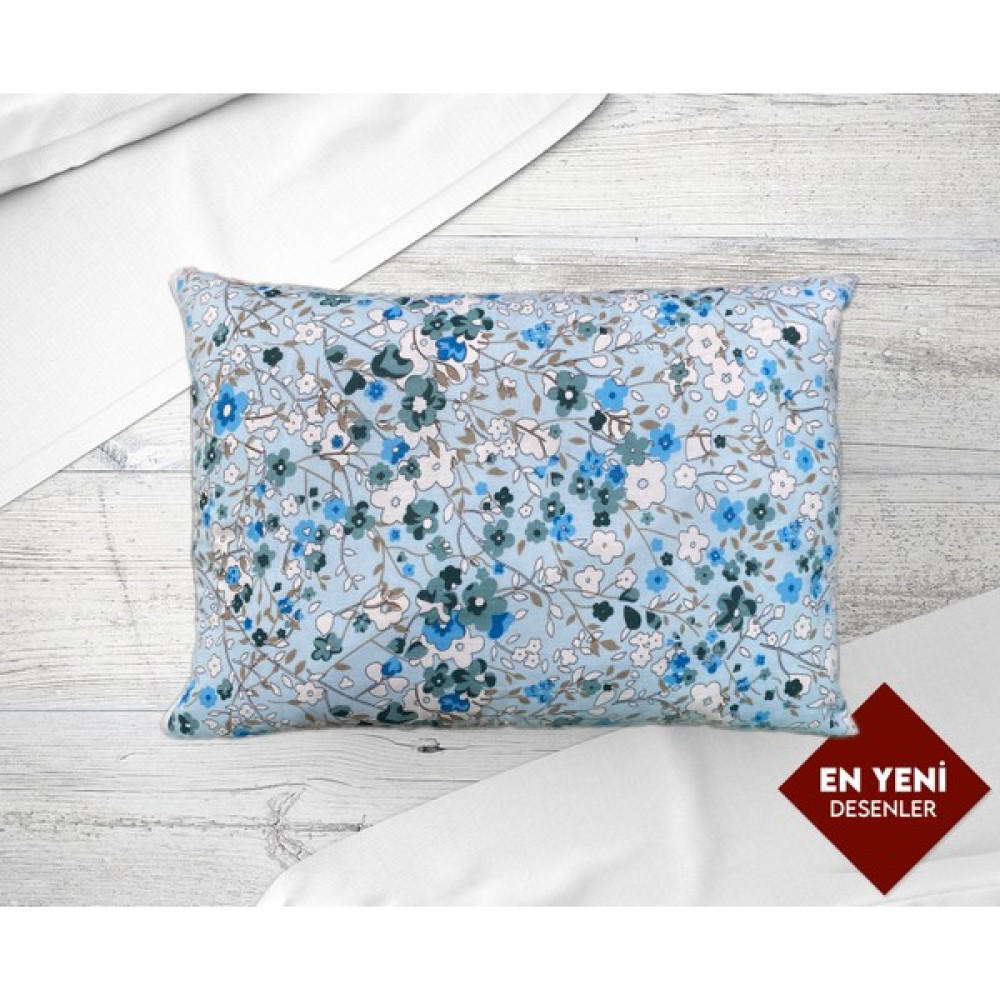 Umut Home Design Desenli Kolay Ütülenir 2'li Fermuarlı Yastık Kılıfı 50X70 cm - 50X70CM - Mavi Yastık Kılıfı Fiyatı