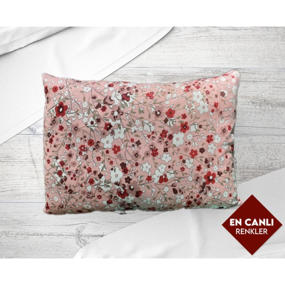 Umut Home Design Desenli Kolay Ütülenir 2'li Fermuarlı Yastık Kılıfı 50X70 cm - 50X70CM - Pembe Yastık Kılıfı Fiyatı