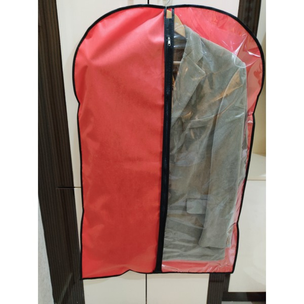 Umut Kılıf Takım Elbise Kılıfı, Elbise Koruyucu ve Taşıma Hurç, Gamboç, Şeffaf Görünür, 64X100 cm - Kırmızı - 1 Adet Hurç Fiyatı