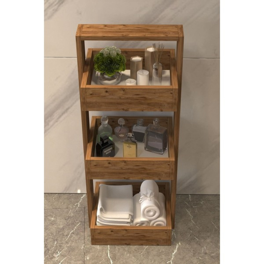 Umut Park Ahşap Çok Amaçlı Banyo Havluluk Raf Düzenleyici. Havluluk Fiyatı