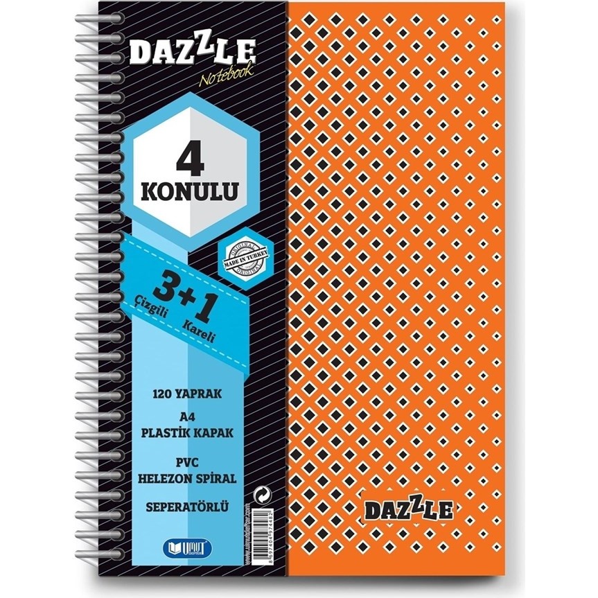 Umut Spiralli Defter Pp Kapak 3+1 Ayraç 100 Yaprak 60 gr Defter & Kağıt Ürünleri Fiyatı