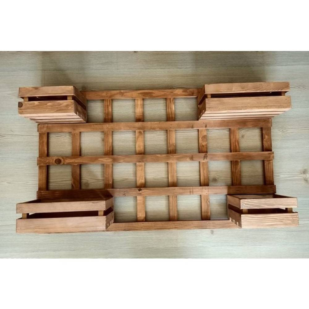 Umutpark Ahşap 4'lü Çiçeklik Saksılık Stand - 99 x 59 x 4 cm - 4 Adet Saksı ve Aksesuarları Fiyatı