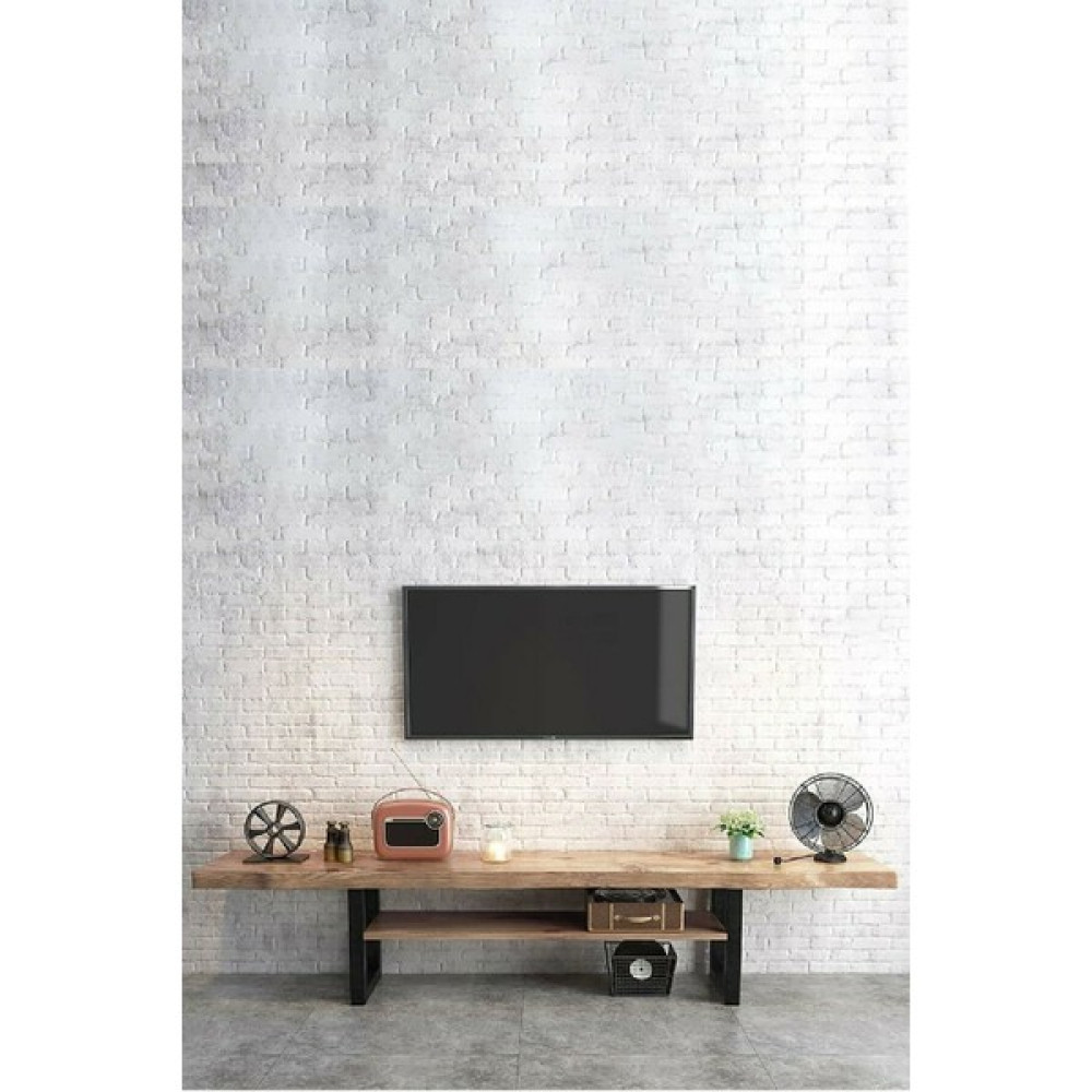 Umutpark Metal Ayaklı Masif Ahşap Çam Panel Tv Ünitesi. Tv Ünitesi / Sehpası Fiyatı