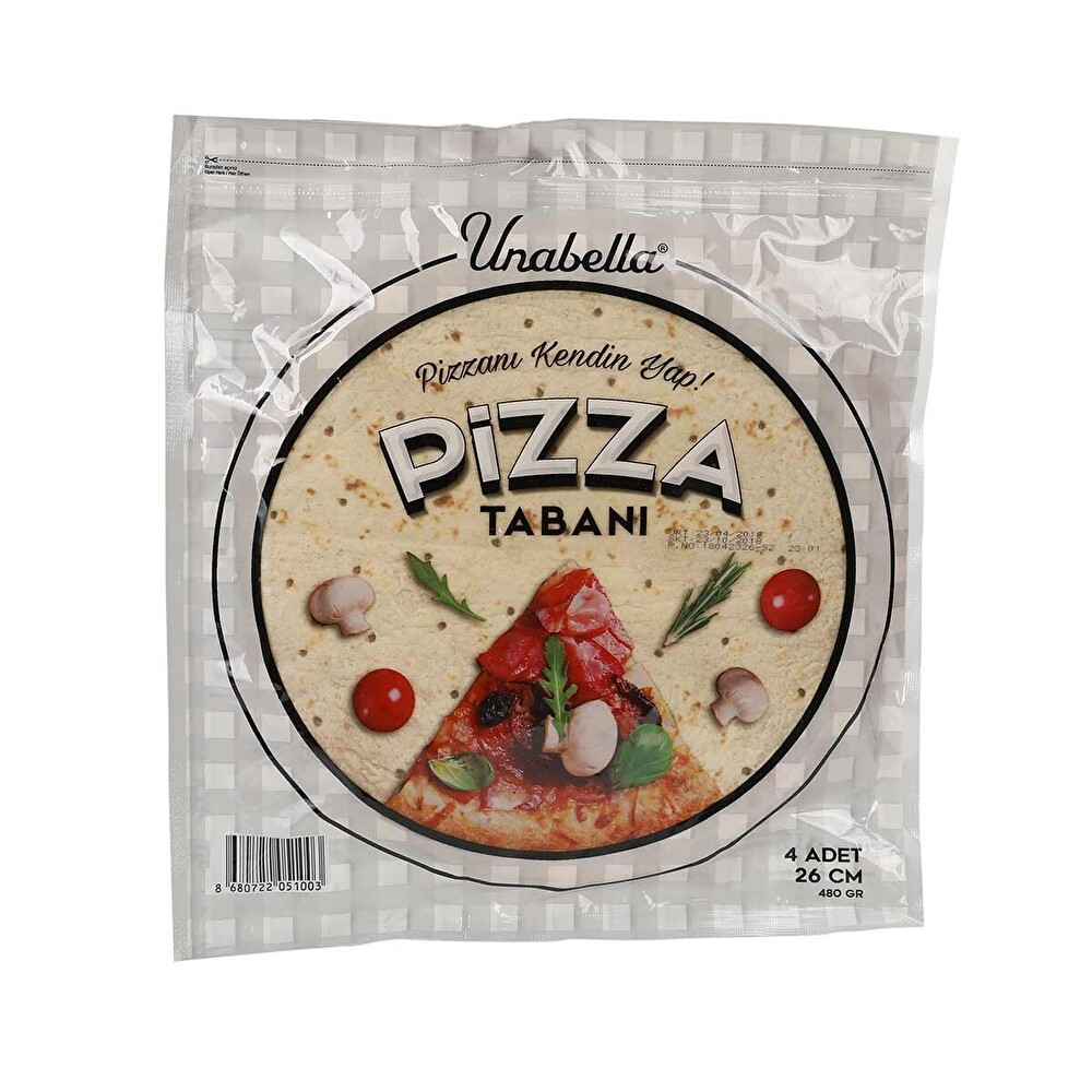 Unabella Pizza Tabanı 26 Cm 4'lü 480 G Unlu Mamüller Fiyatı