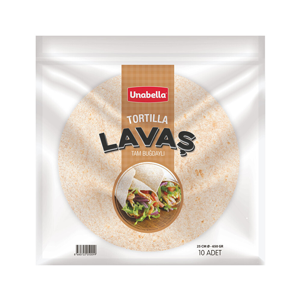 Unabella Tam Buğdaylı Tortilla 25 Cm 10'lu Unlu Mamüller Fiyatı