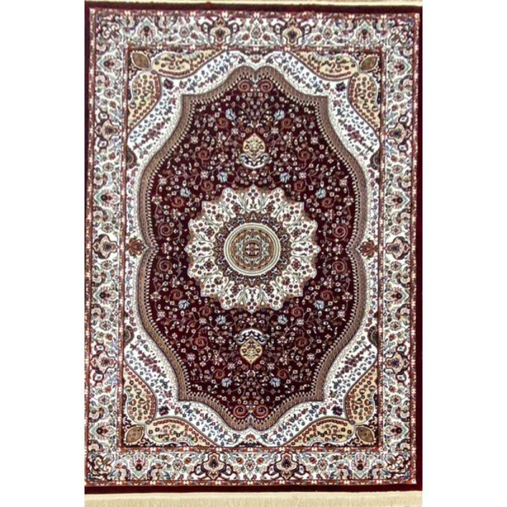 Ünal Carpet 4m2 - 6m2 Modern Kalın Sık Dokuma Salon ve Oturma Odası Halısı Yumuşak Doku Antialerjik Ipek Kırmızı - 200 x 290 cm Salon Halısı Fiyatı