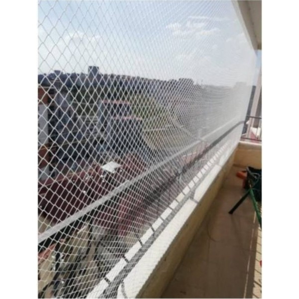 Ünal File 2,50 x 20 Metre Montaj Mağzemeli Kedi Güvenlik Filesi Balkon Kapama Ağı Kalın Kuş Kedi Ağı - 2,50 x 20 m Evcil Hayvan Ürünleri Fiyatı