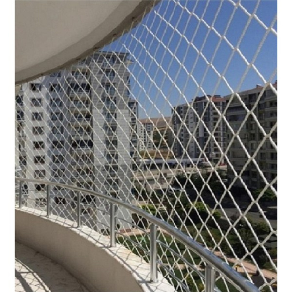 Ünal File 2,50X 1 Metre Balkon Kedi Çocuk Güvenlik Filesi Ağı 3 Milim Kalınlık - Beyaz Evcil Hayvan Ürünleri Fiyatı