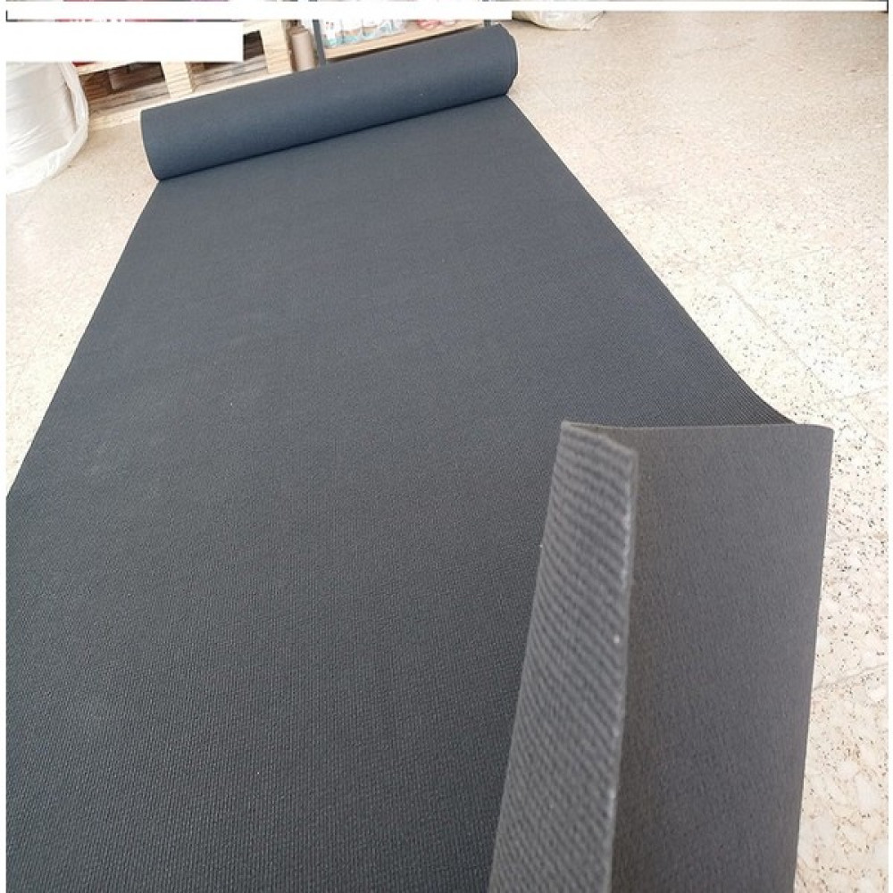 Ünal File Antrasit Halıfleks Rip Halıflex Duvardan Duvara Fuar Halısı Halıfileks - 200 x 100 cm Salon Halısı Fiyatı