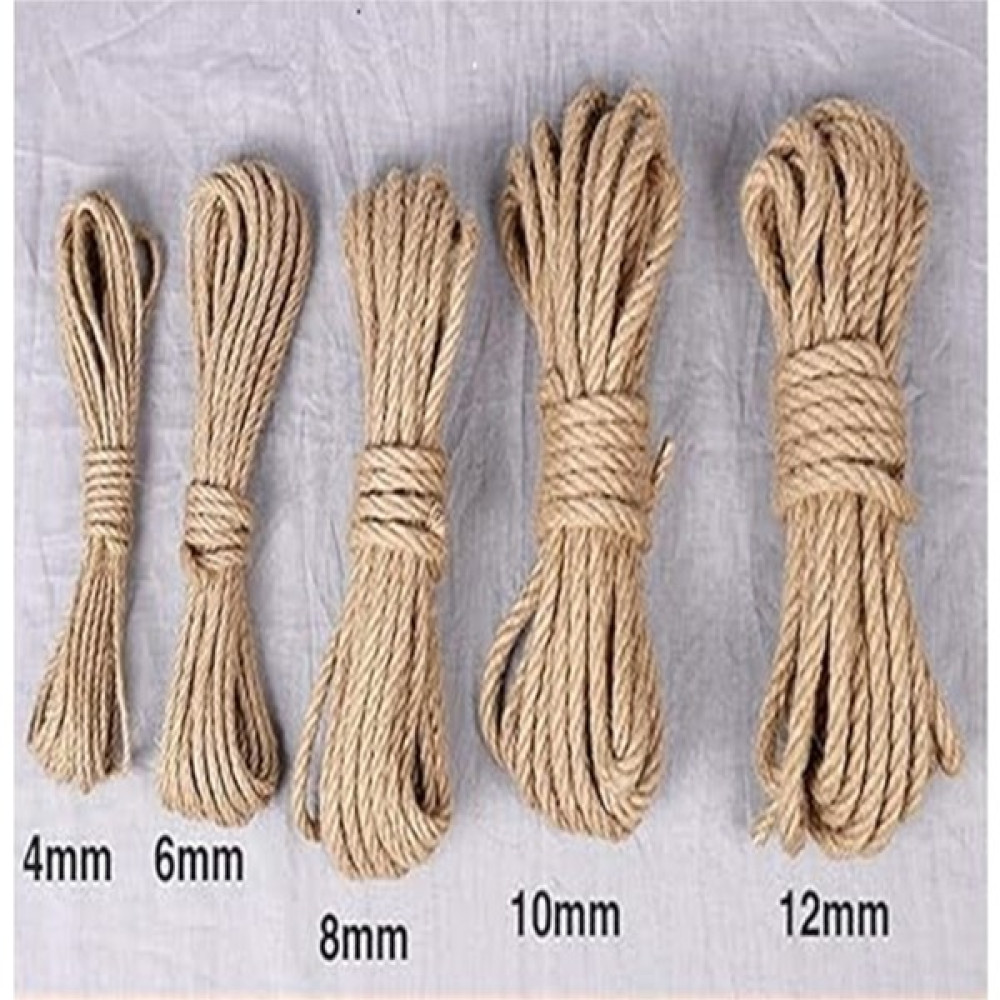 Ünal File Jüt Halat Kendir Ip Hasır Ip Urgan 3-5mm 6 – 8 mm 10 mm 12 Jüt Kendir Halat - 5 mm - 10 metre Nalburiye & Hırdavat Fiyatı