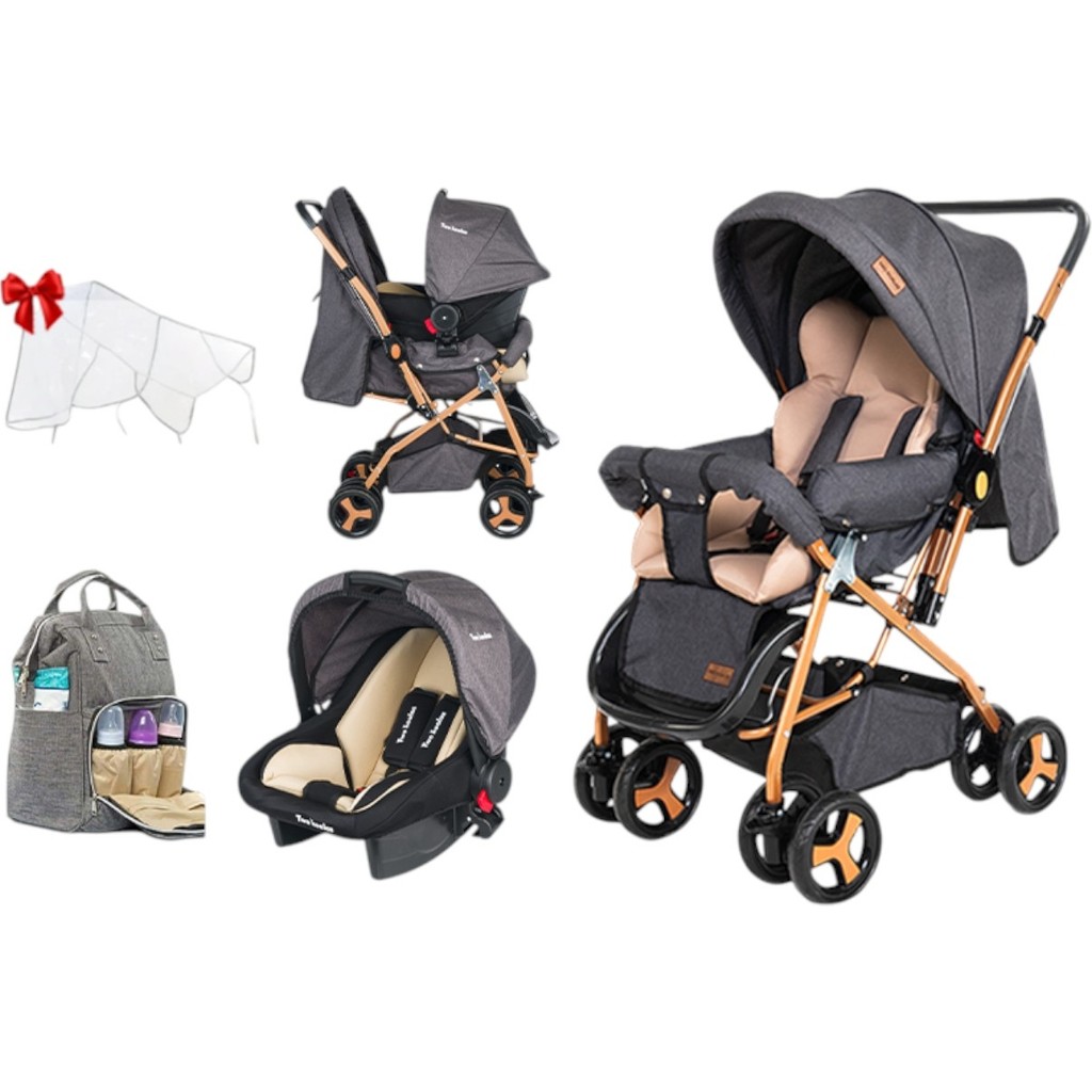 Ünal Travel Sistem Bebek Arabası Taşıma Puseti ve Anne Bebek Bakım Çantası - Füme Bebek Arabası ve Pusetler Fiyatı