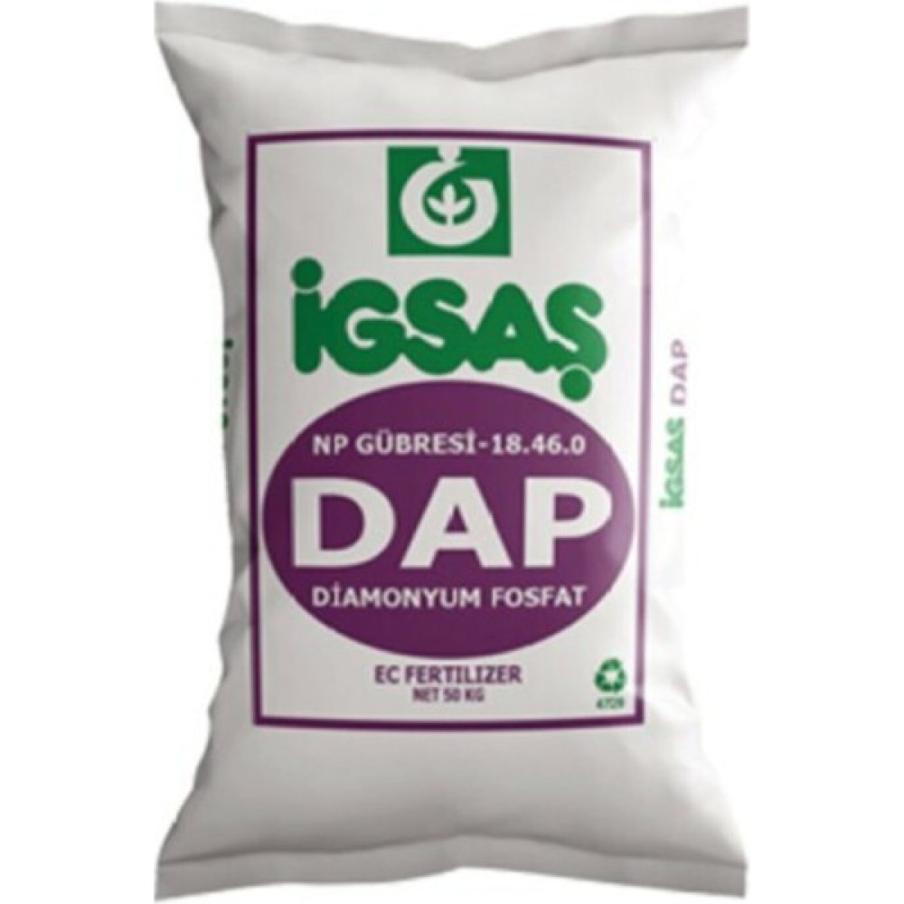 Ünallar Tarım 15 kg kg Igsaş Dap 18.46.0 Gübre Diamonyum Fosfat Kompoze Gübre Toprak Altı-Taban Gübresi - Kırmızı Bitki Fiyatı