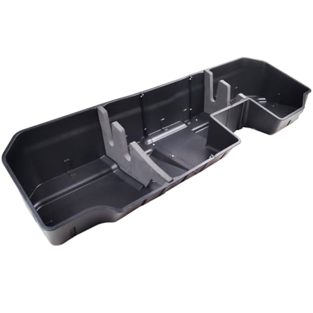 Under Seat Storage Box Fit for 2019-2025 Chevy Silverado 1500 GMC Sierra 1500 2020-2025 2500 3500 HD Double Cab & Crew Rear Under Seat Storage Organizer Box