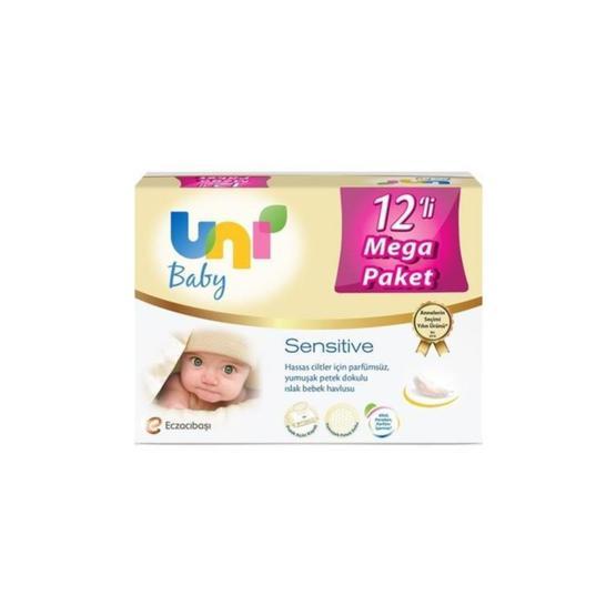Uni Baby 12x56'lı Sensitive Islak Havlu