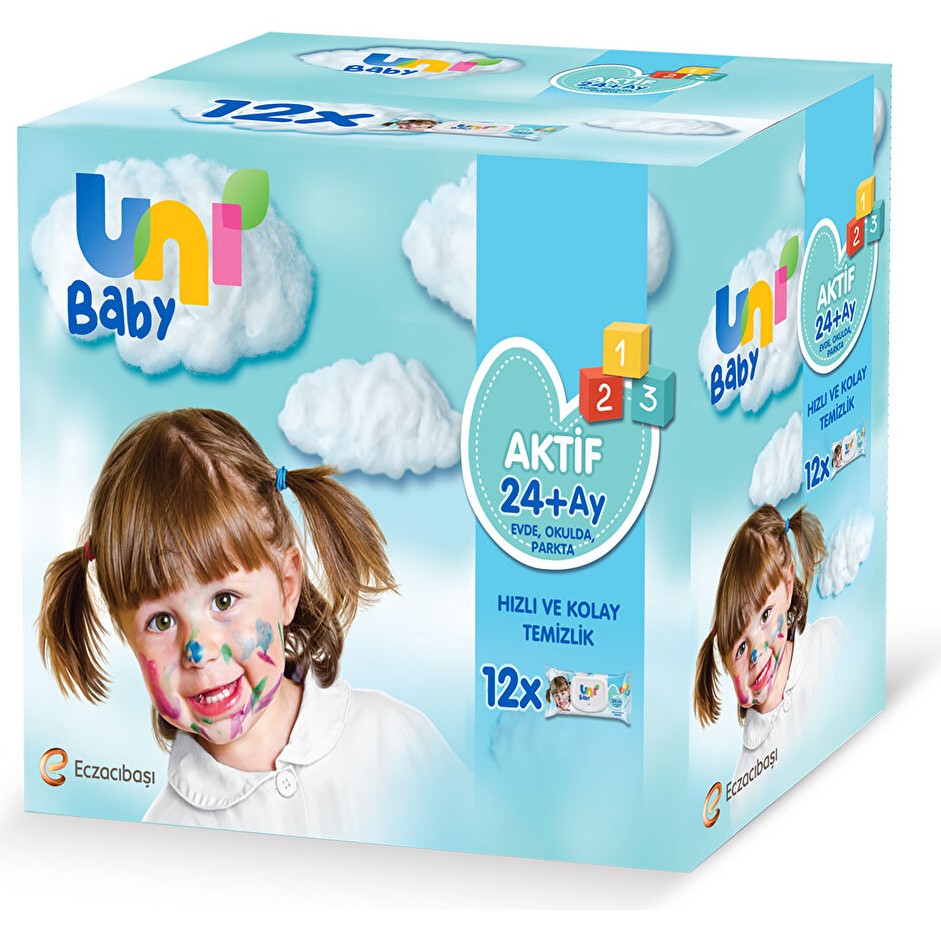 Uni Baby 24+ Ay Aktif Bebek Islak Mendil 90 Yaprak Karışık Çiçek Koku ile Hızlı Temizlik Bebek Mendil-Islak Mendil Fiyatı
