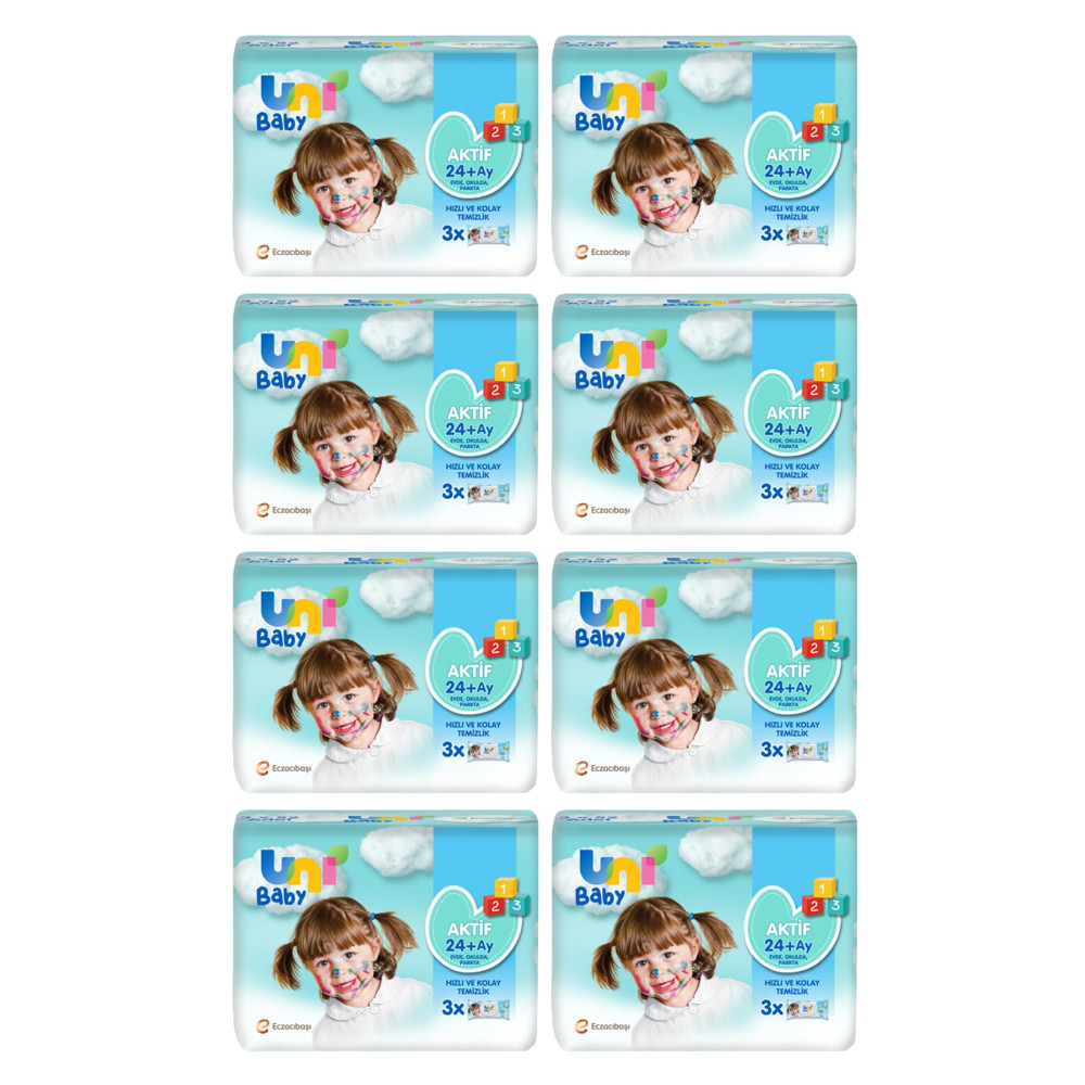 Uni Baby Aktif Islak Mendil 52li X 24 Adet Bebek Mendil-Islak Mendil Fiyatı