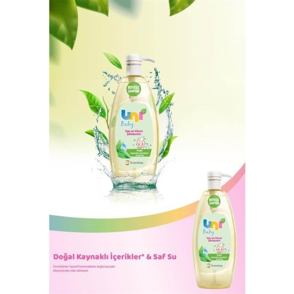 Uni Baby Bebek Saç ve Vücut Şampuanı 900 ml Bebek Şampuanı Fiyatı