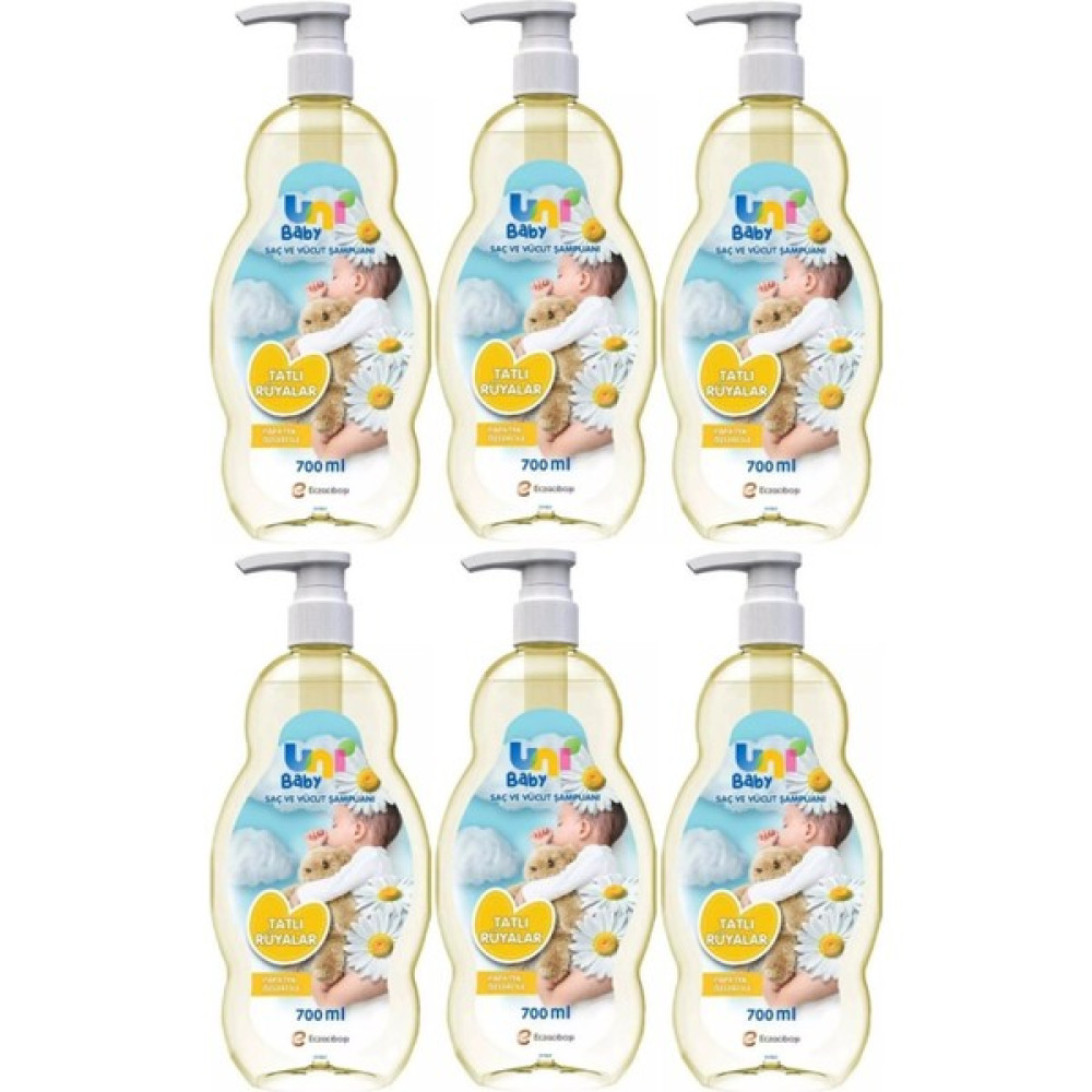 Uni Baby Bebek Şampuanı 700ML Tatlı Rüyalar (Pompalı) (6 Lı Set) Oto Boyaları Fiyatı