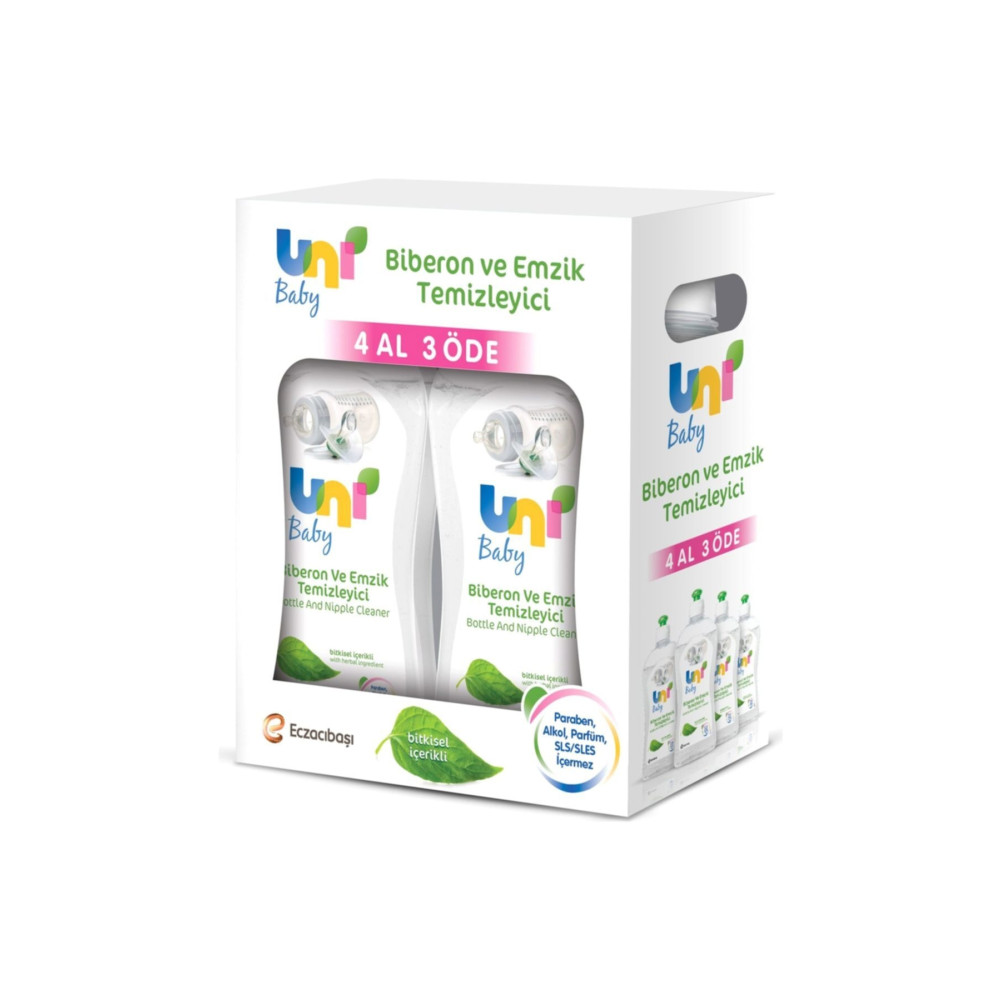 Uni Baby Biberon ve Emzik Temizleyici Set 4lü 500 ml Deterjan ve Temizlik Ürünleri Fiyatı