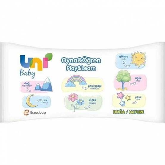 Uni Baby Oyna Öğren 52'li Islak Havlu