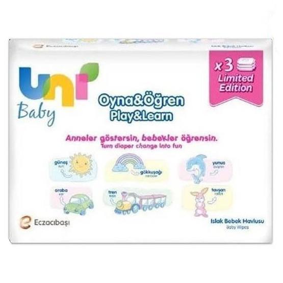 Uni Baby Oyna Öğren 52'li Islak Havlu
