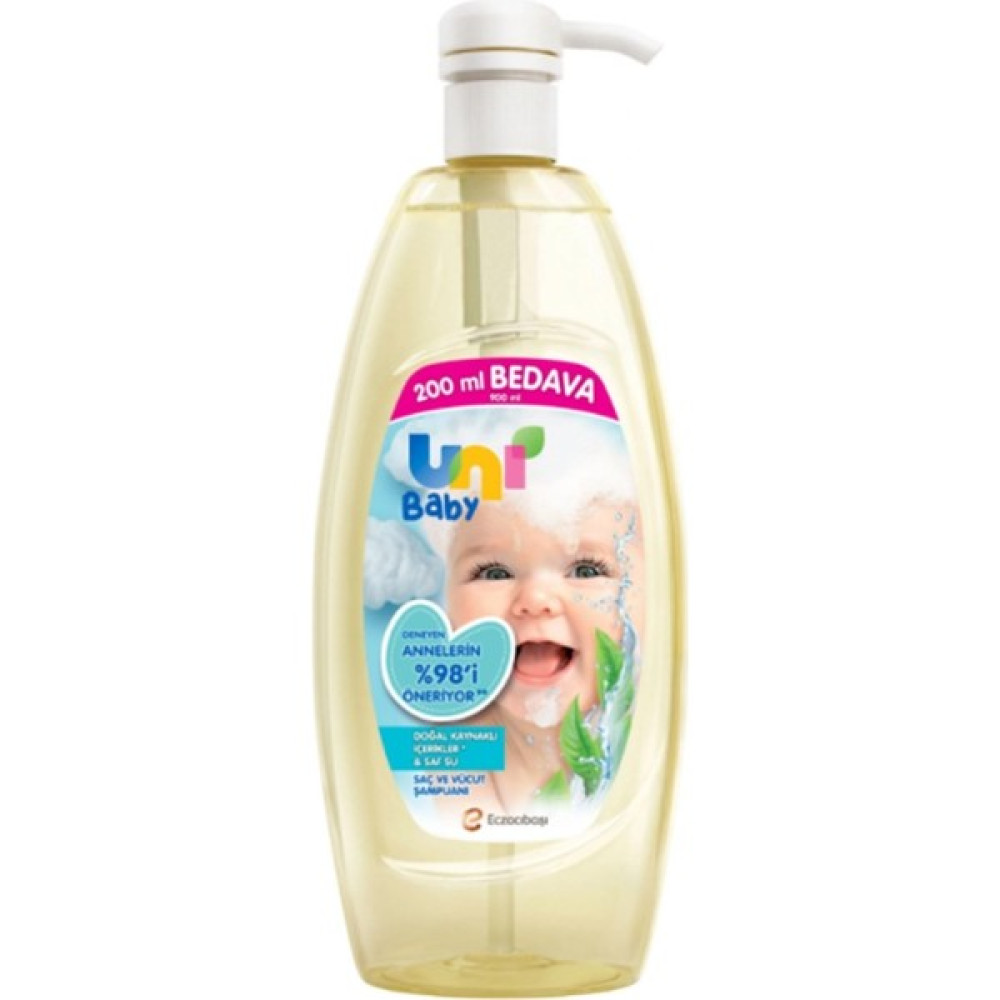 Uni Baby Şeffaf Bebek Şampuanı 900 ml Bebek Şampuanı Fiyatı