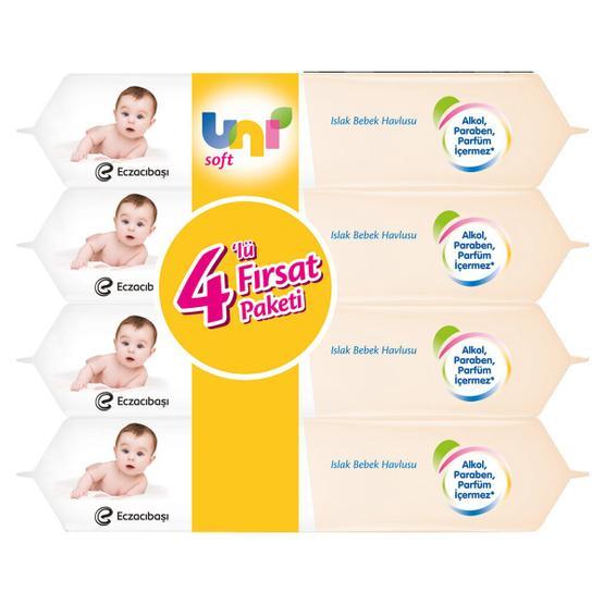 Uni Baby Sensitive 56x4'lü 224 Yaprak Islak Havlu Bebek Mendil-Islak Mendil Fiyatı