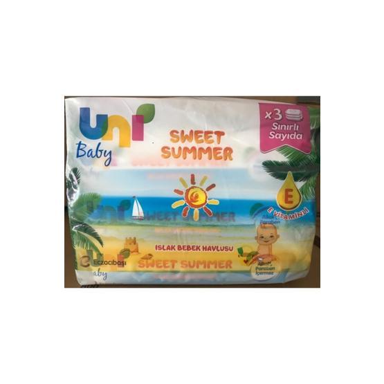 Uni Baby Sweet Summer 3x52 156 Yaprak Islak Havlu