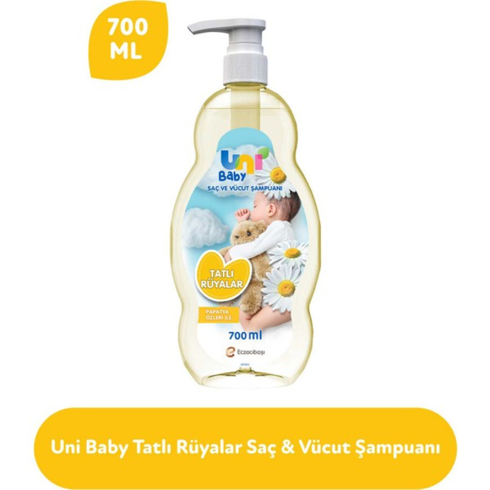 Uni Baby Tatlı Rüyalar Şampuanı 700 ml x 3 Adet Bebek Şampuanı Fiyatı