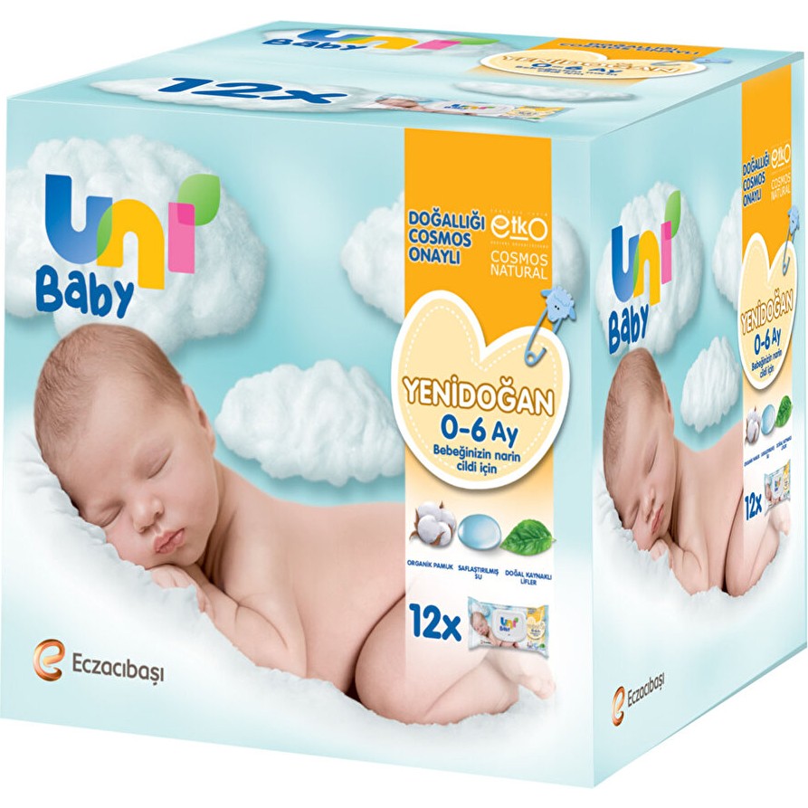 Uni Baby Yenidoğan Bebek Islak Mendil 0-6 Ay 12X40 Adet (2 Adet) Bebek Mendil-Islak Mendil Fiyatı