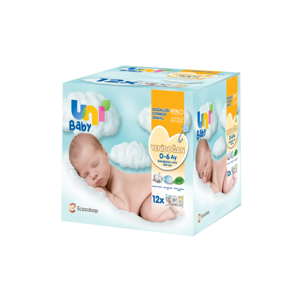 Uni Baby Yenidoğan Islak Mendil 12x40 Adet Bebek Mendil-Islak Mendil Fiyatı