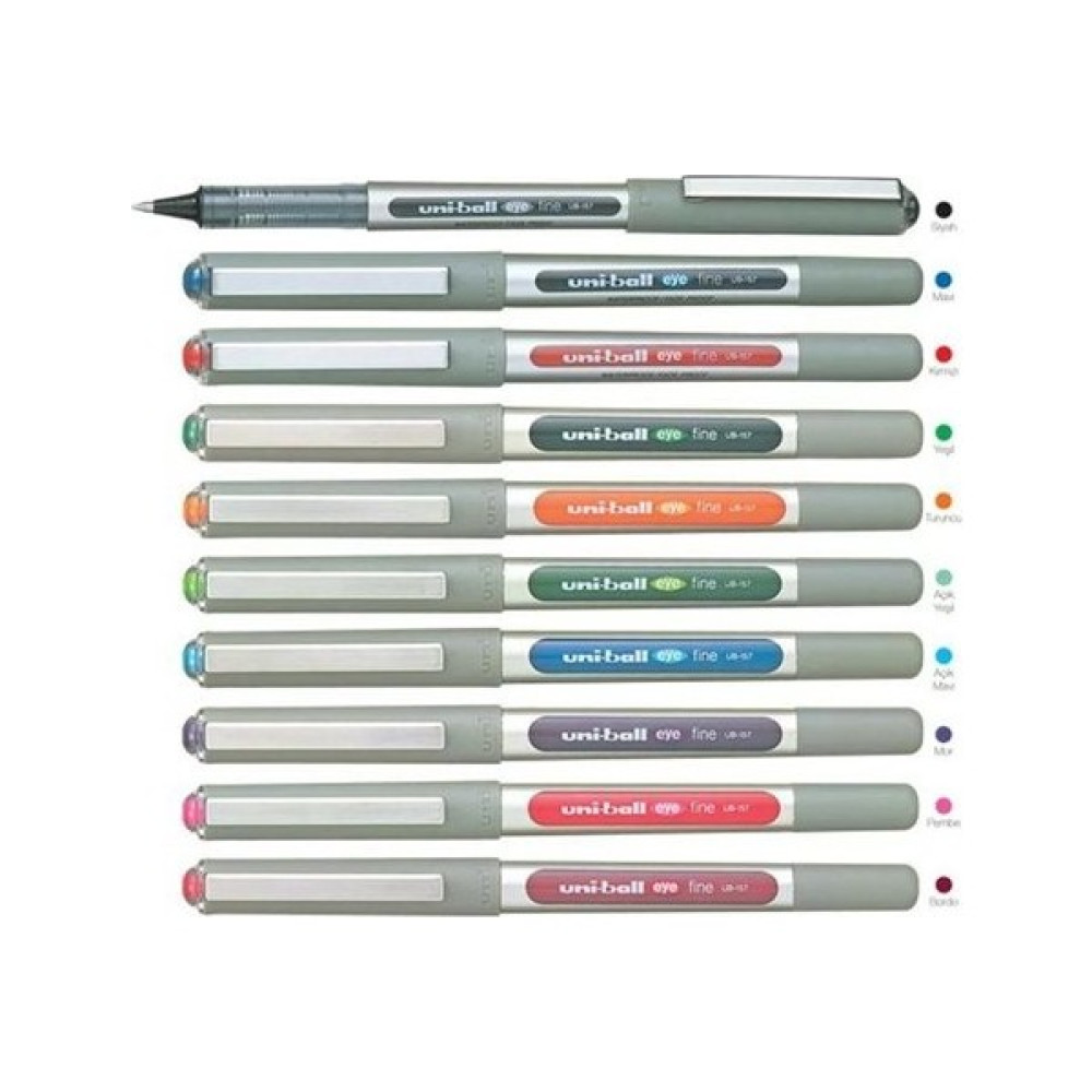 Uni-Ball UB-157 Eye Fine Roller Kalem 0.7 mm 10 Renk Set Jel Mürekkepli (Roller) Kalem Fiyatı