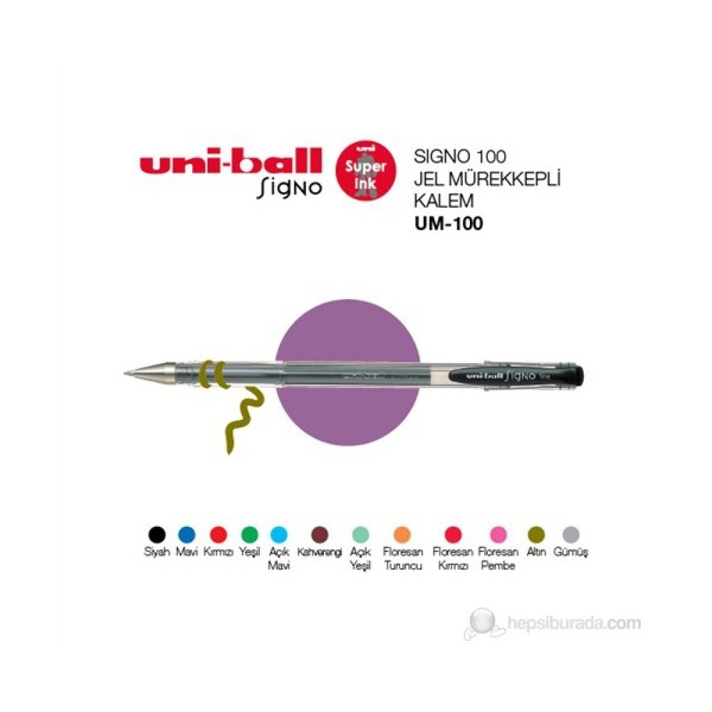 Uni-Ball UM-100 Signo Roller Kalem 0.7 mm - Siyah Jel Mürekkepli (Roller) Kalem Fiyatı