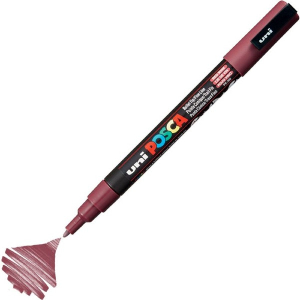 Uni Posca Marker Pc-3m Fine 0.9-1.3 mm Red Wine Sanatsal Malzemeler Fiyatı