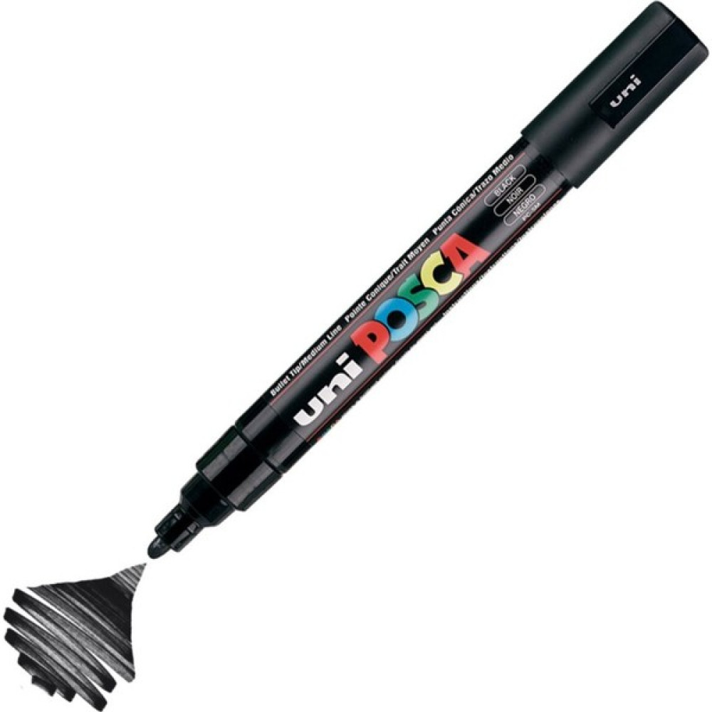 Uni Posca Marker Pc-5m Medium 1.8-2.5 mm Black Sanatsal Malzemeler Fiyatı
