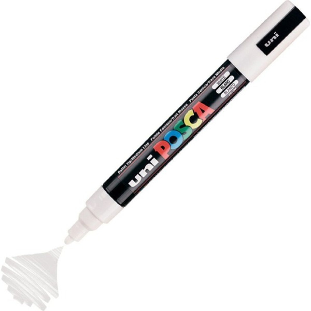 Uni Posca Marker Pc-5m Medium 1.8-2.5 mm White Oto Boyaları Fiyatı