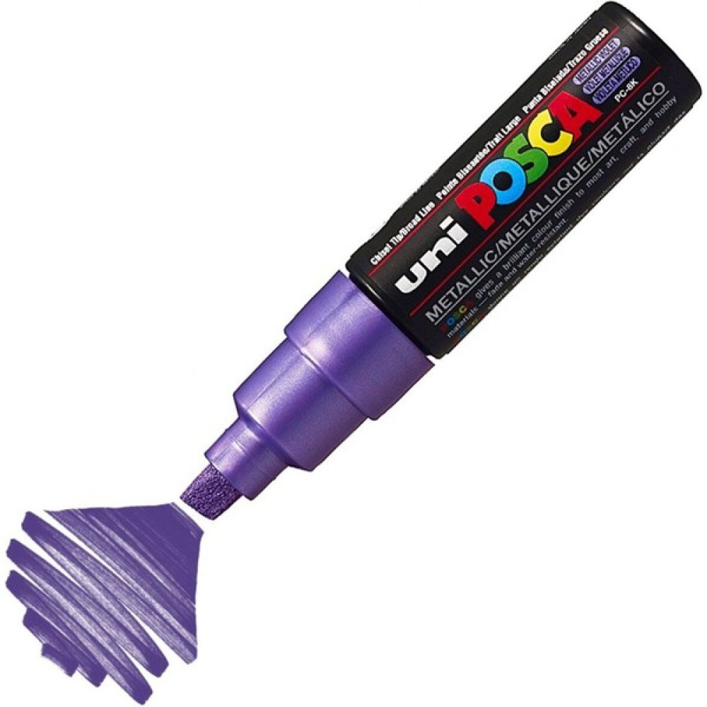 Uni Posca Marker Pc-8k Bold 8.0 mm Metallic Violet Oto Boyaları Fiyatı