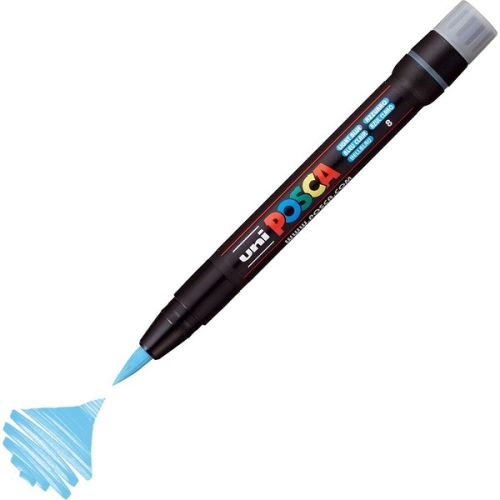 Uni Posca Marker PCF-350 Brush 0.1-10 mm Light Blue Oto Boyaları Fiyatı