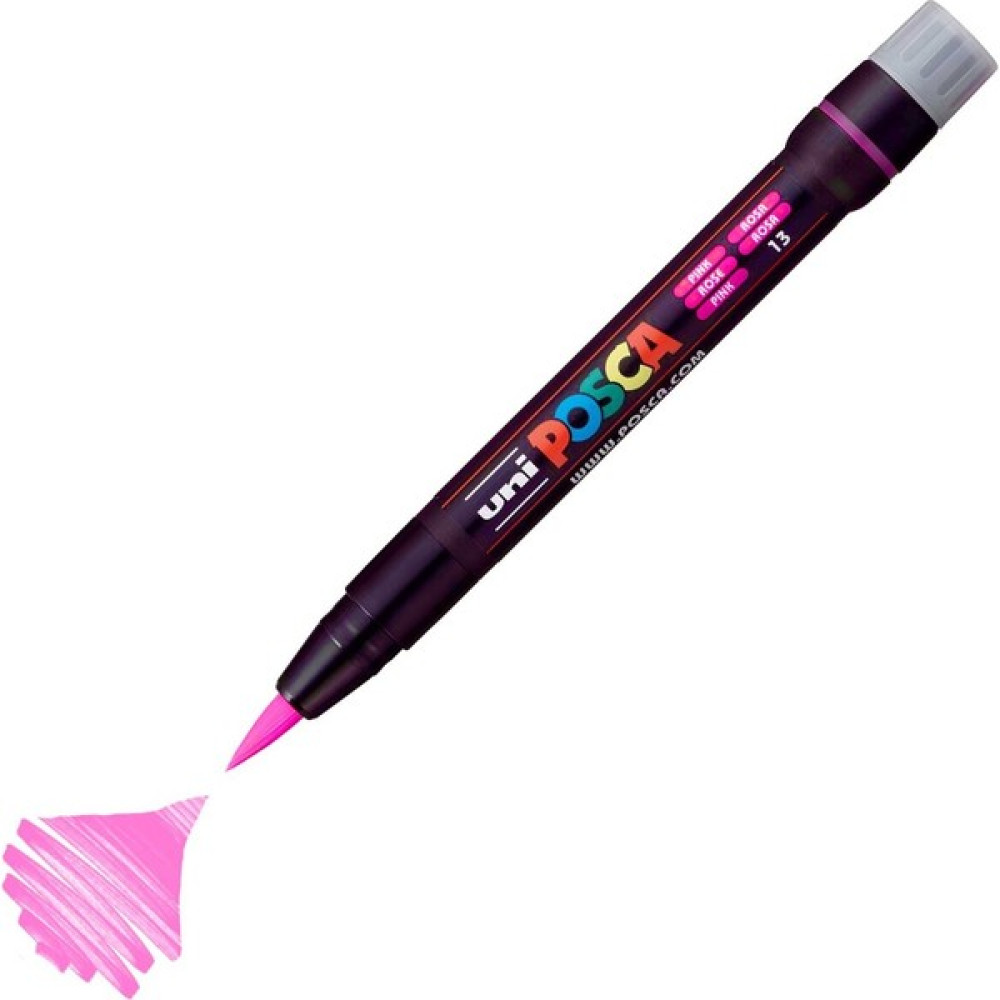 Uni Posca Marker PCF-350 Brush 0.1-10 mm Pink Sanatsal Malzemeler Fiyatı
