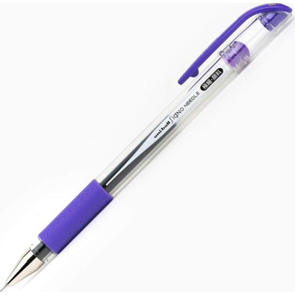 Uniball Signo Needle Jel İğne Uçlu Kalem 0.38 Mor Kesik Uçlu (Kaligrafi) Kalem Fiyatı