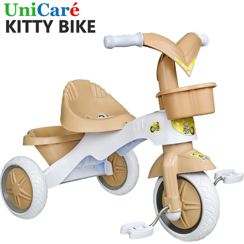 UniCare Kitty Üç Tekerlekli Bisiklet Çocuk Bebek Bisikleti 3 Teker Bisiklet 1,5 - 3 Yaş Plastik Motor Ilk Bisikletim - 1 - Kahverengi Diğer Fiyatı