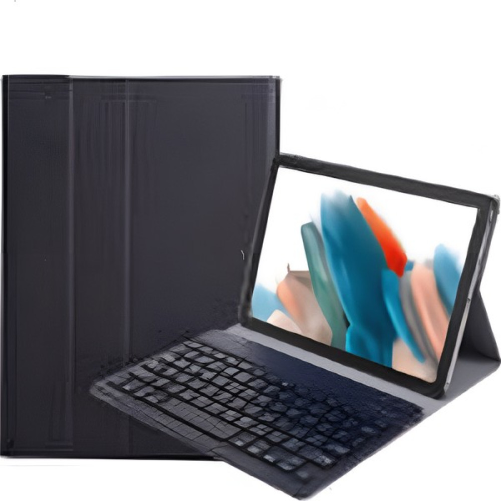 Unicell Samsung S7 Fe-Lite T730 Uyumlu Bluetooth Klavyeli Deri Tablet Kılıfı - Siyah Tablet Kılıfı Fiyatı