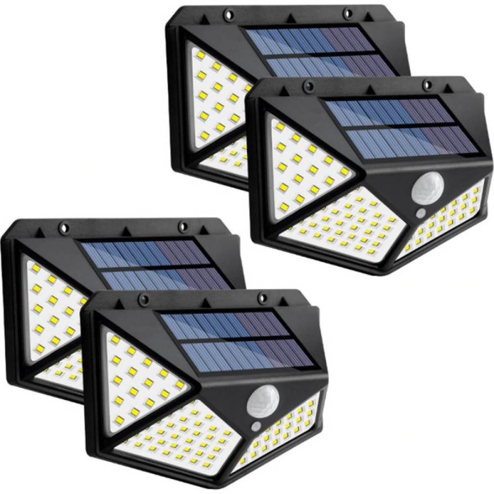 UniChrome Zauss 100 LED Solar Hareket Sensörlü 3 Mod Duvar Bahçe Lambası 4'lü Dış Mekan & Bahçe Oyuncakları Fiyatı