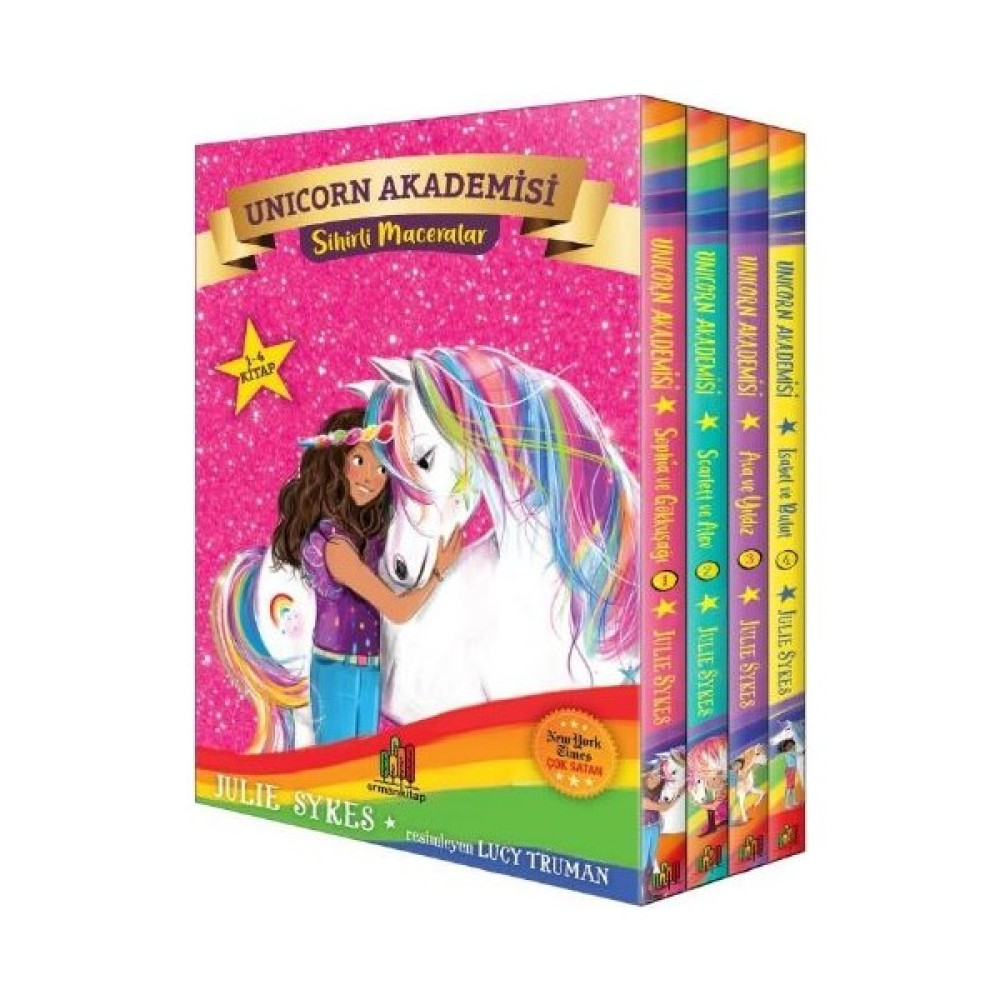 Unicorn Akademisi Sihirli Maceralar 1- 4 Kitap Seti - Julie Sykes Çocuk Roman Fiyatı