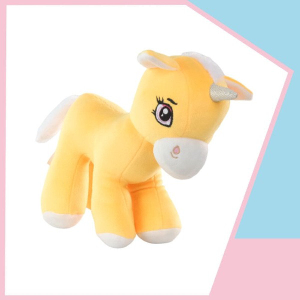 Unicorn Boynuzlu Ponny At Peluş Uyku Arkadaşi 34 cm Sari 11 - Sarı Oto Boyaları Fiyatı