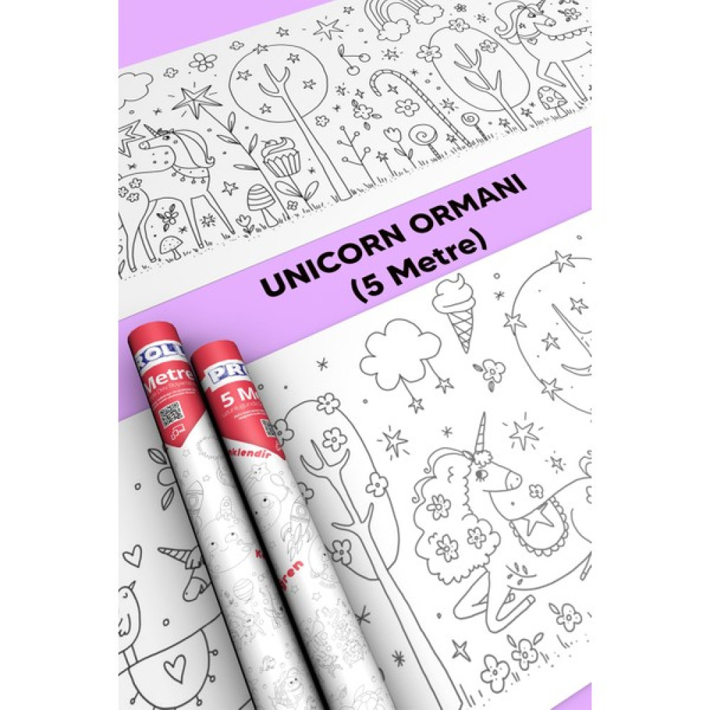 Unicorn Ormanı Boyama Kağıdı Sanatsal Malzemeler Fiyatı