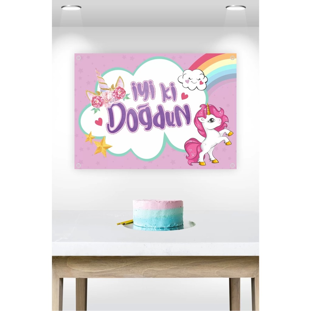 Unicorn Temalı Doğum Günü * Branda Afiş 50X70 cm SSD / Solid State Drive Fiyatı
