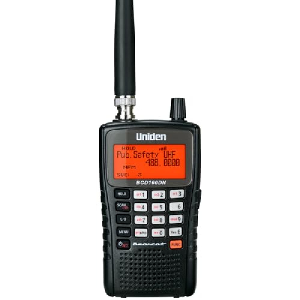 Uniden Bearcat BCD160DN Handheld Digital Scanner, Exclusive Features, Band Scope Rapid System/Channel Number Tagging, Narrow-Band Reception, and Search Features to Detect Signals Faster Than Ever